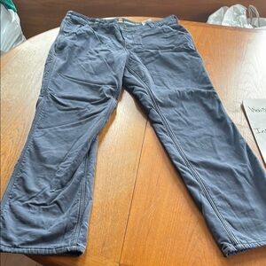 Carhartt Gray fleece lined Straight Leg